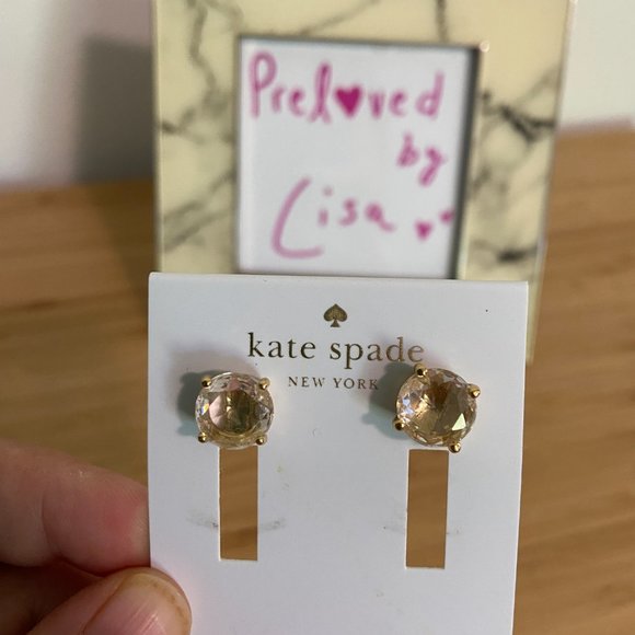 Kate Spade Cubic Zirconia & Rose Goldtone Bright Ideas Stud Earrings - Picture 2 of 4